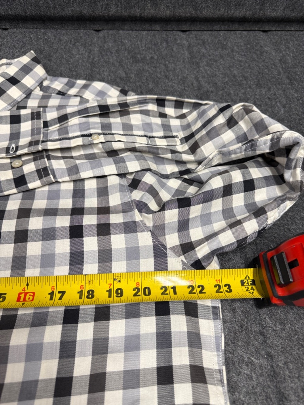 The North Face Men's Black and White Check Button-Down Shirt - Picture 10 of 10